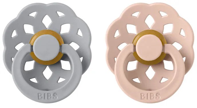 BIBS Boheme cumlíky, kaučuk 2ks - veľkosť 1 - Cloud Blush