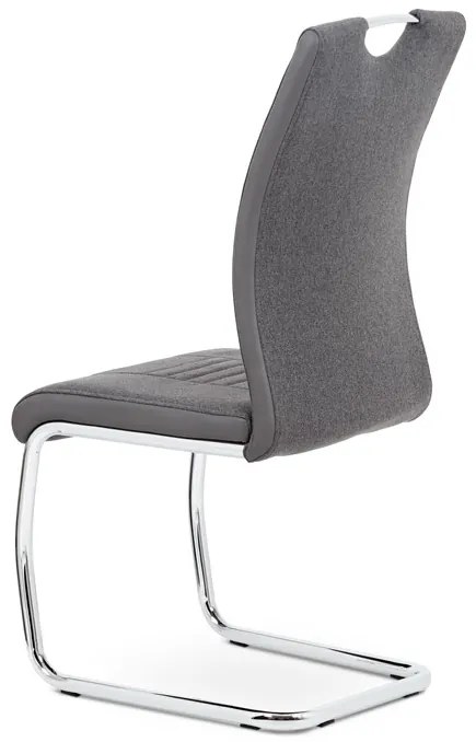 BONTEC Jedálenská stolička, sivá, látka, DCL-405 GREY2 Farba: Šedá