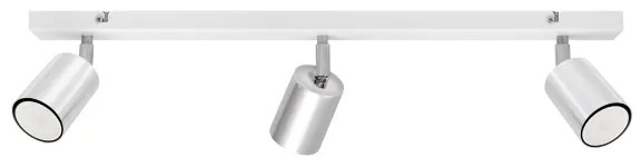 LED Bodové svietidlo TUNE 3xGU10/4,8W/230V matný chróm/biela