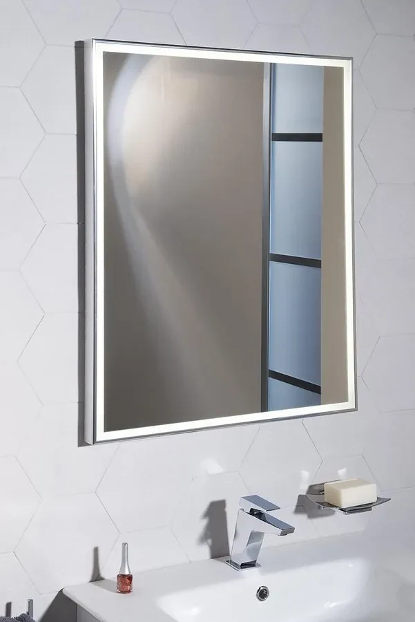Sapho Sapho, LUMINAR LED podsvietené zrkadlo v ráme 600x800mm, chróm, NL557