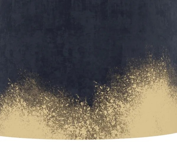 Eglo 39974 - Luster na lanku CASUARITA 1xE27/40W/230V pr. 53 cm modrá/zlatá