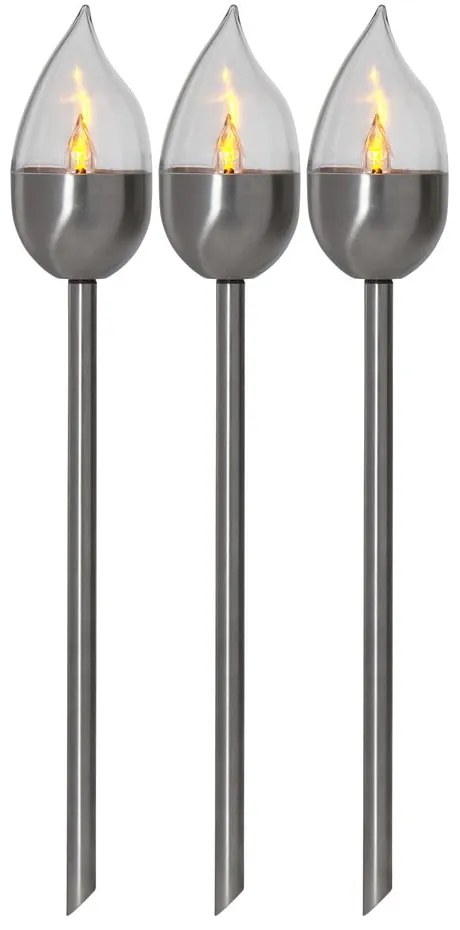 Súprava 3 vonkajších svetelných LED dekorácií Star Trading Olympus, výška 40 cm