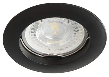 KANLUX Zapustené stropné reflektory VIDI, 1xGX5,3, 50W, 8cm, okrúhle, čierne
