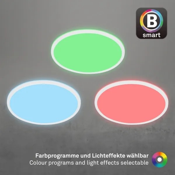 Briloner 7494016-LED RGBW stmievateľné stropné svietidlo SMART LED/22W/230V 4000K s diaľkovým ovládaním Wi‑Fi Tuya
