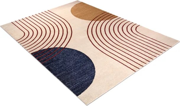 Koberec FUSION 0001 béžový / bordový