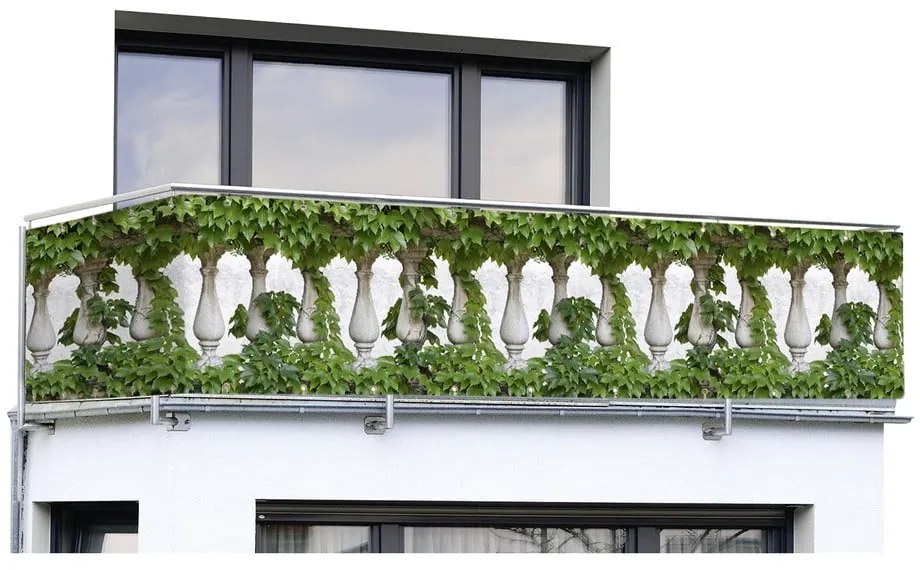 Zelená plastová balkónová zástena 500x85 cm - Maximex