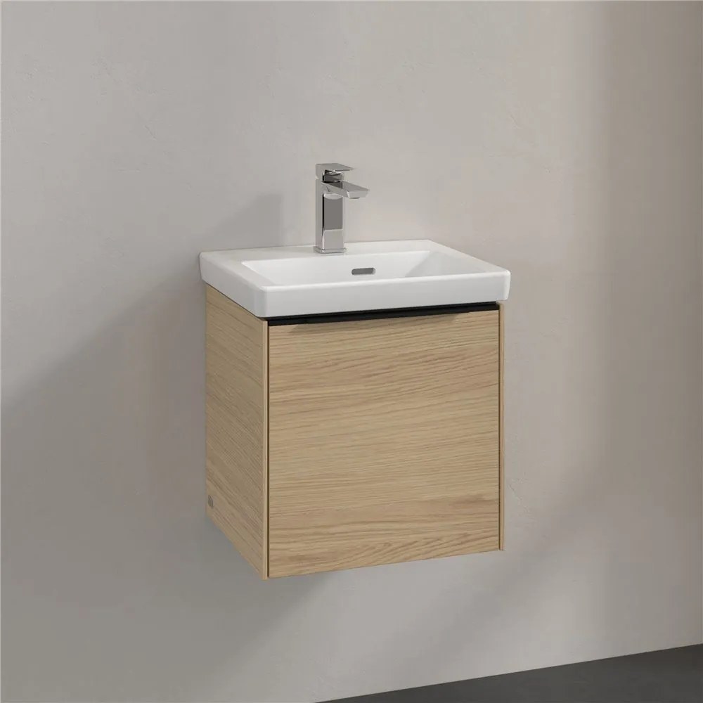 VILLEROY &amp; BOCH Subway 3.0 závesná skrinka pod umývadielko, 1 dvierka, pánty vpravo, 423 x 377,5 x 429 mm, Nordic Oak, C58201VJ