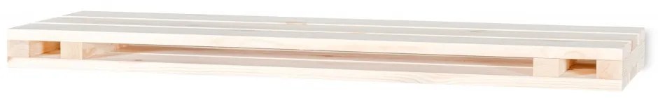ČistéDřevo Drevená polička paleta - 80 x 23,5 x 5 cm