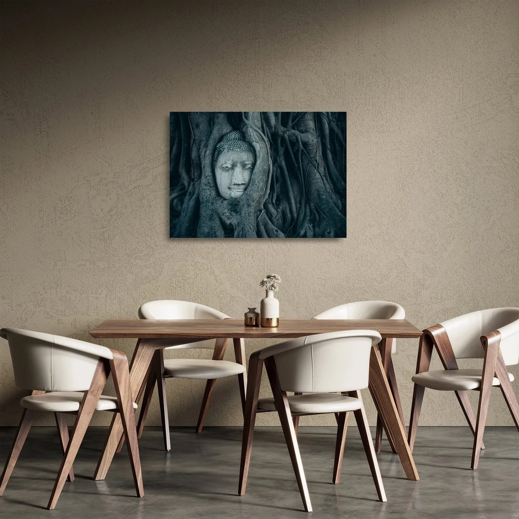 Sklenený obraz - Thajská tvár (70x50 cm)