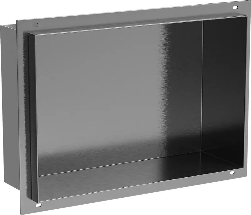 Mexen X-Wall-NR, polica na zapustenie bez príruby 30 x 20 cm, grafitová matná - 19E1302010