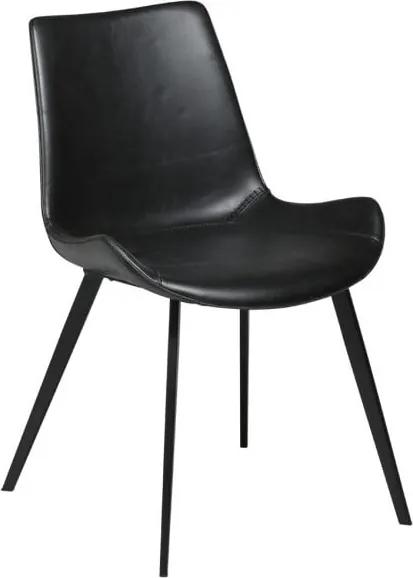 Čierna koženková jedálenská stolička DAN-FORM Denmark Hype