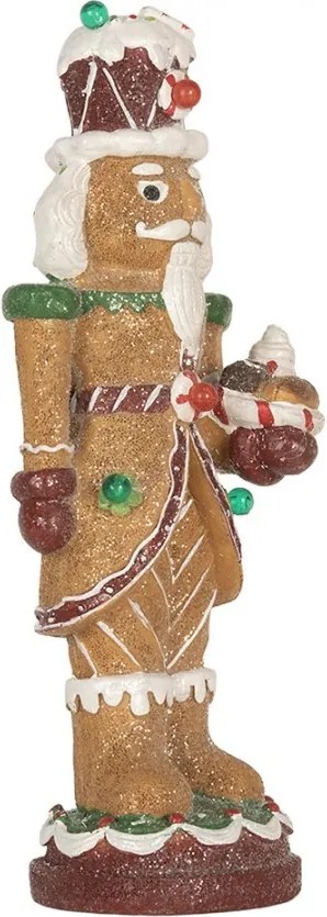 Perníkový LED Luskáčik Gingerbread Nutcracker - - 13*10*31 cm / 3*AAA