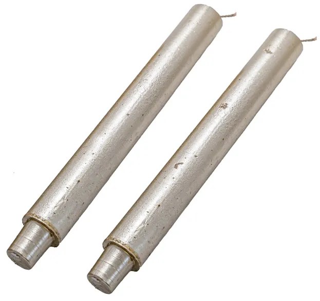 Sada 2 sviečok VELA METALLIC 25 cm zlatá