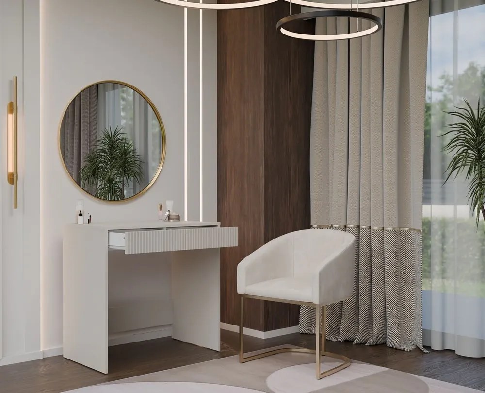 Toaletný stolík Marina Slim 25 81 cm kašmírový