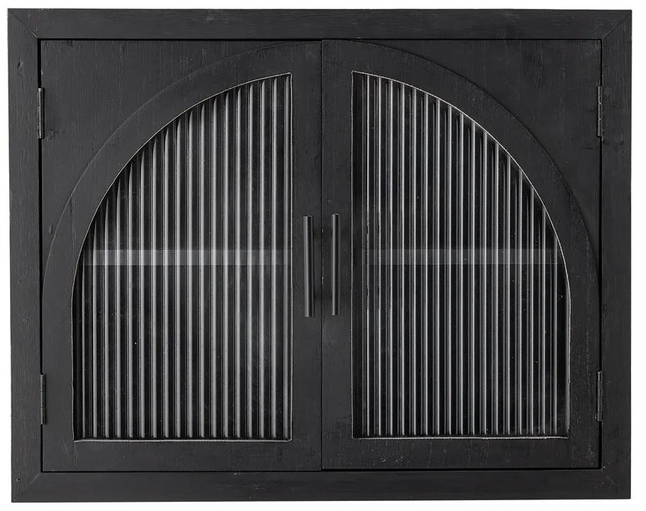 Čierna závesná vitrína z jedľového dreva 62x49x23 cm Lario – Bloomingville