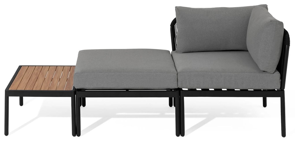 Modulárny relaxačný nábytok s textilným výpletom