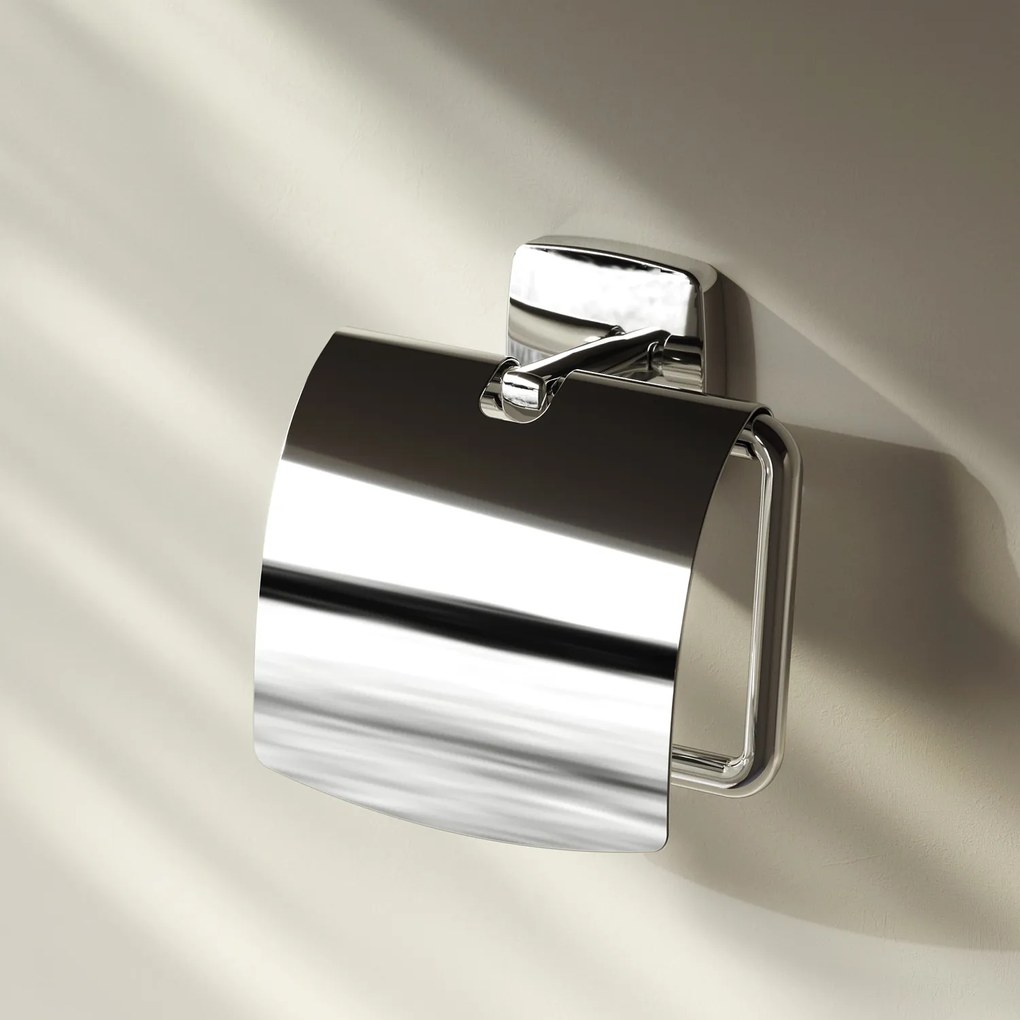 Držiak na toaletný papier AM.PM Gem AGA341400 s vekom, chróm