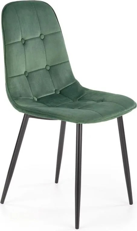 Jedálenská stolička KINDREL 1 ks tmavozelená