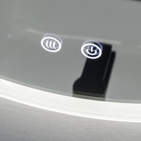 Brilagi - LED stmievateľné vyhrievané zrkadlo s podsvietením CLARA ECO LED/12W/230V pr. 60 cm IP44