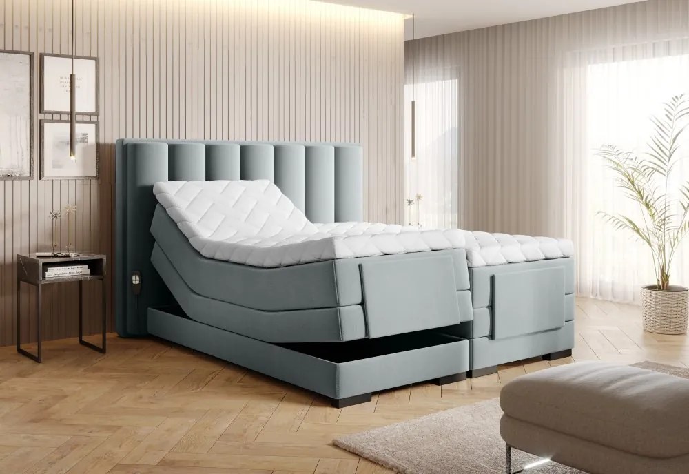 Elektrická polohovacia boxspringová posteľ VERONA Eltap