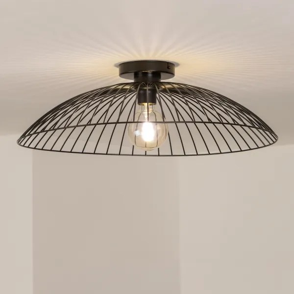 Brilagi - LED prisadený luster CERIA WIRE 1xE27/40W/230V pr. 60 cm čierna