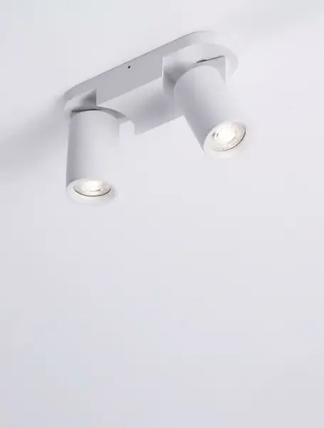 Minimalistické bodové svietidlo Esto 2 Biela
