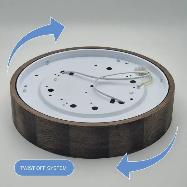 Brilagi - LED Stropné svietidlo CARVALHO 2xE27/60W/230V dub orech pr. 37 cm