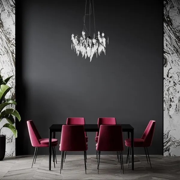 Krištáľový luster na lanku 10xG9/40W/230V čierna