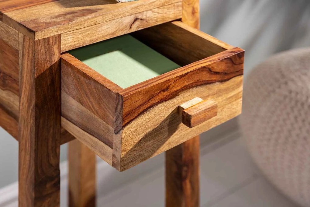Dizajnový odkladací stolík Timber 70 cm Sheesham