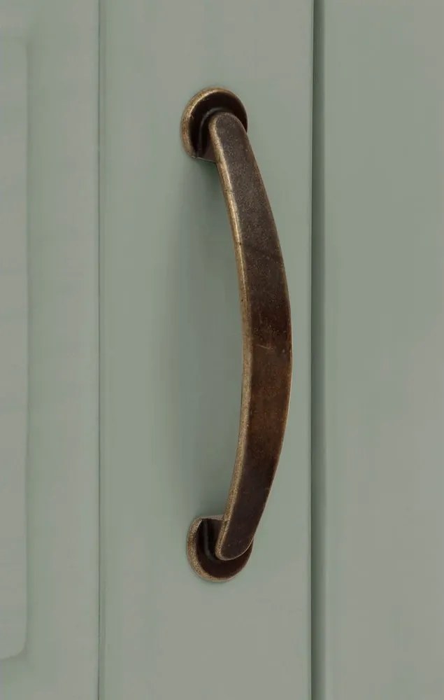 Svetlozelený TV stolík z borovicového dreva 160x50 cm Selma – Støraa