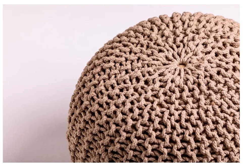 Pieskovohnedý puf na sedenie loomi.design