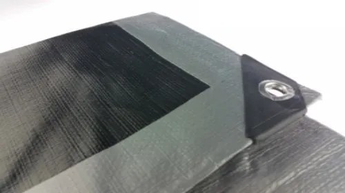 Strieborná vodeodolná krycia plachta 2m x 6m