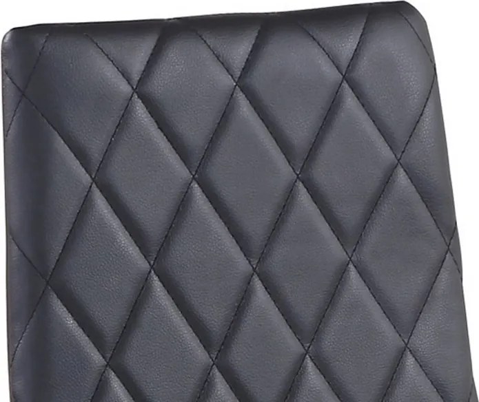 Jedálenská stolička Rimini, čierna ekokoža