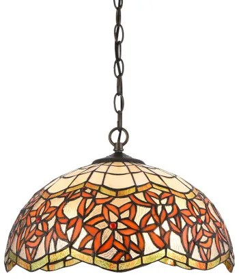Tiffany luster do obývačky ORANGE Prezent 232 vzor 10