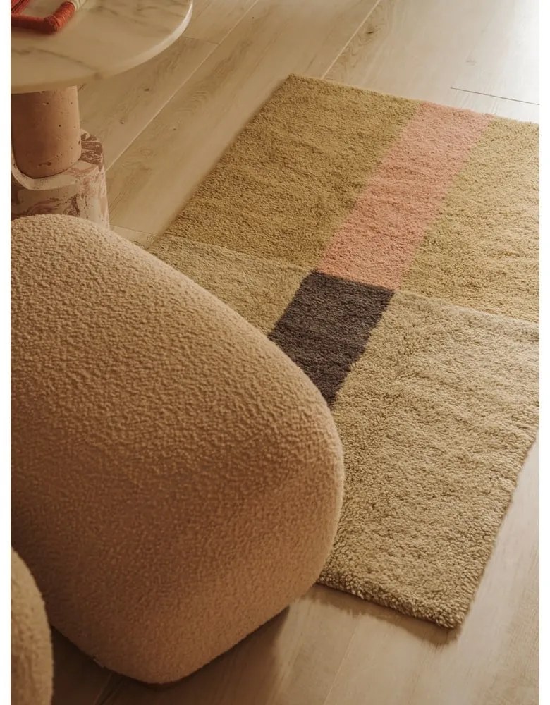 Ručne tkaný vlnený koberec 80x140 cm Chroma Dusty Pink – Lorena Canals