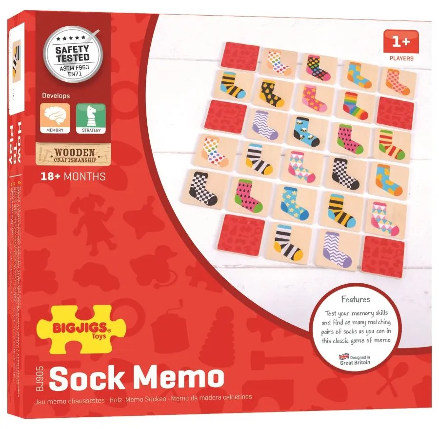 Bigjigs Toys Drevené pexeso