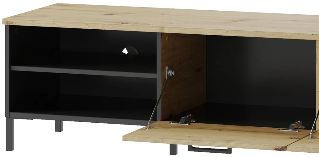 TV stolík Lucas II 25 155 cm dub Artisan/čierny