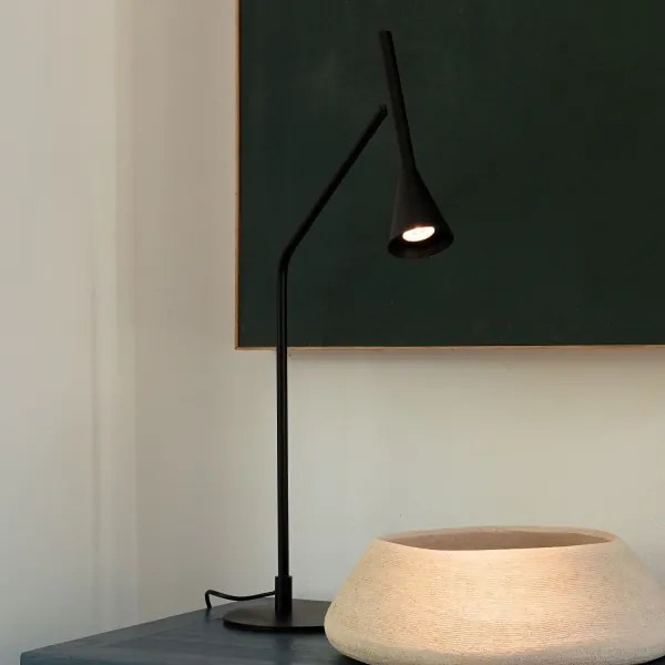 Ideal Lux - LED Stmievateľná stolná lampa DIESIS LED/6,5W/230V CRI 90 čierna