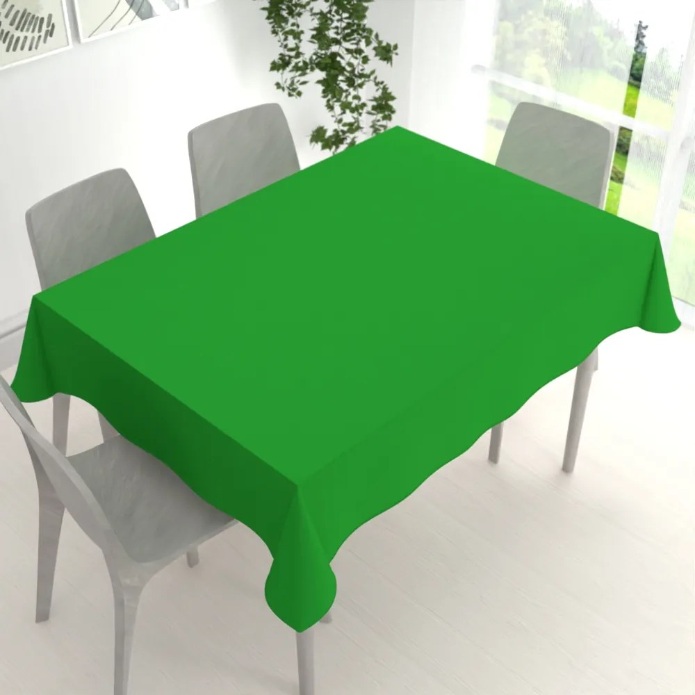 Biante Dekoračný obdĺžnikový obrus Rongo RG-043 Sýto zelený 140x180 cm