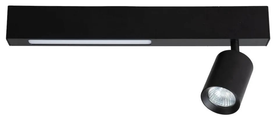 LED Bodové svietidlo MAGNET LED/5W/230V + 1xGU10/60W 3000/4000K čierna