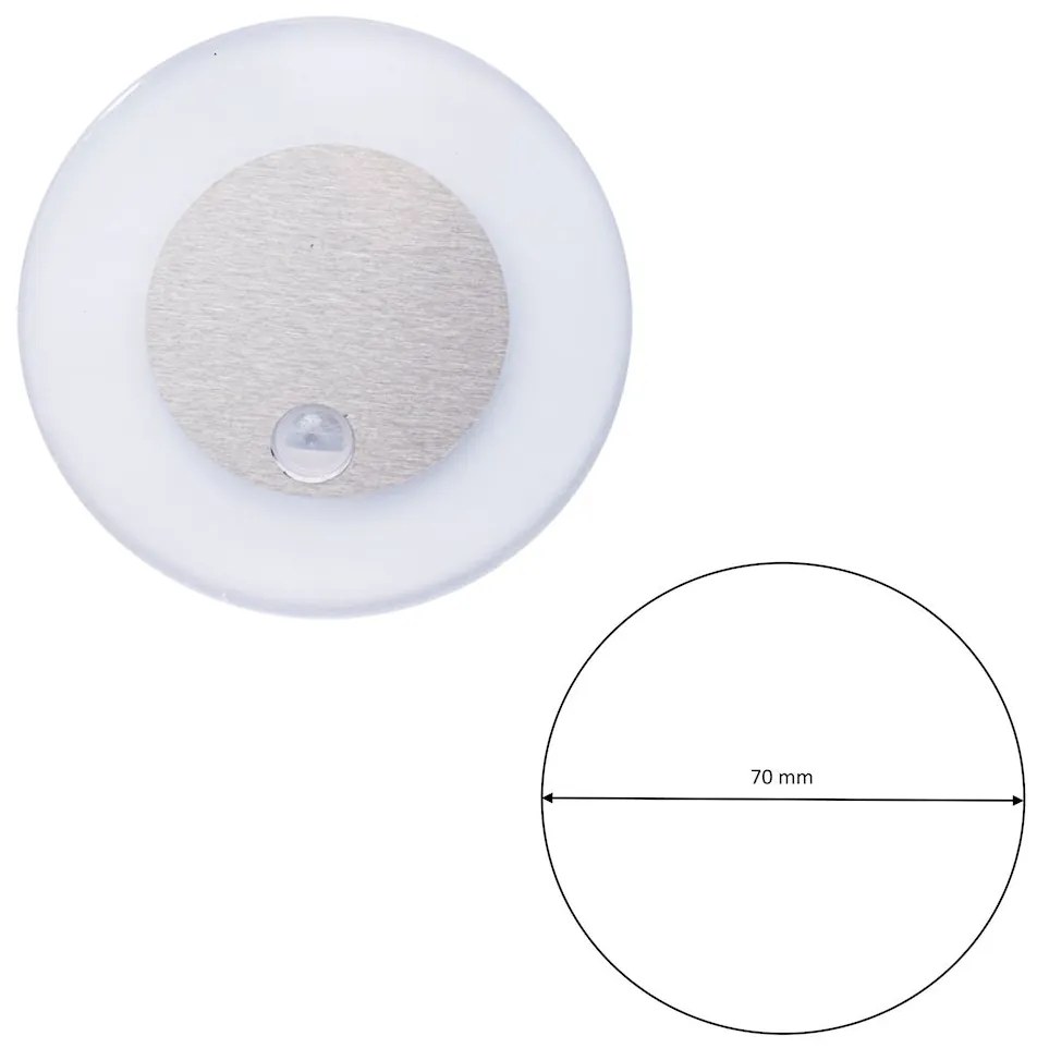 Schodiskové LED svietidlo Oti, 1x LED 0,6w, 3000k, s