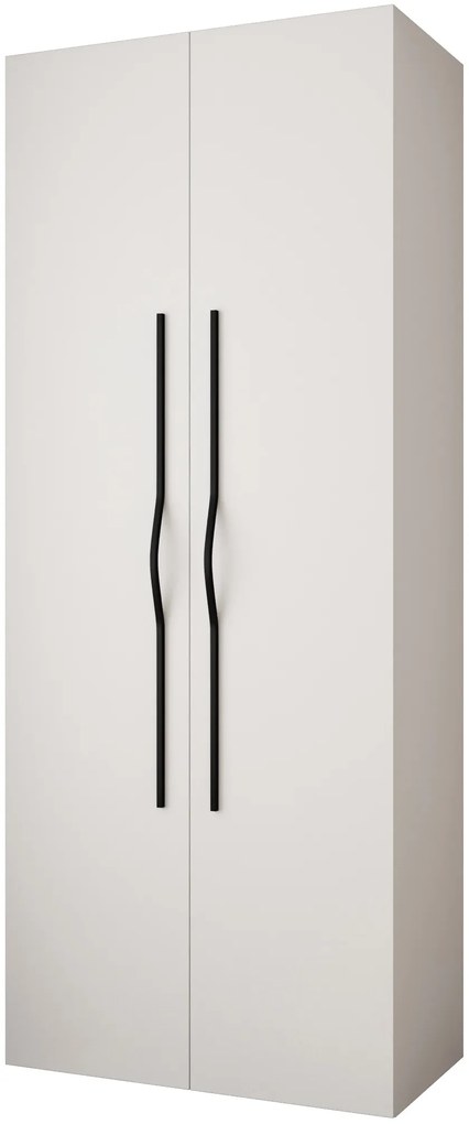 Šatníková skriňa 100 cm Carmela 40-2 (biela + čierna). Akcia -20%. Vlastná spoľahlivá doprava až k Vám domov. 1126545