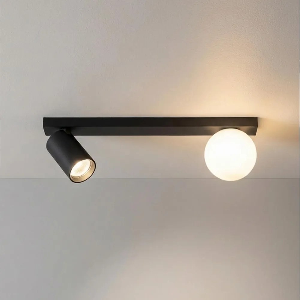 Brilagi - Bodové svietidlo SELE BALL 1xGU10/30W/230V + 1xG9/10W čierna