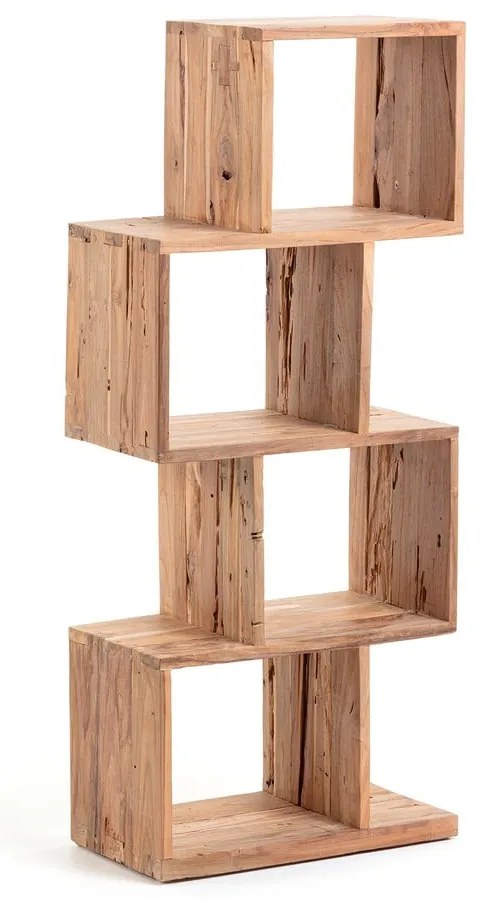 Knižnica z tíkového dreva v prírodnej farbe 55x132x30 cm Aroba – Kave Home
