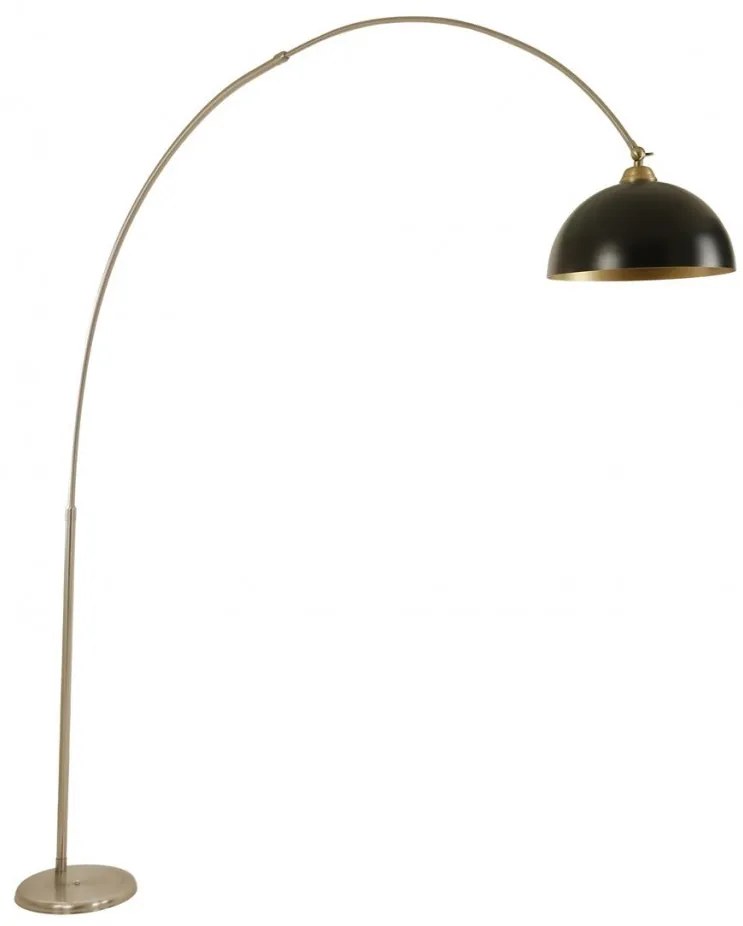 Stojacia lampa Deve 220 cm čierna/zlatá