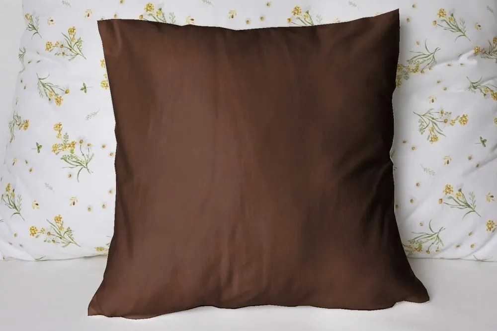 Polášek Jednofarebná obliečka na vankúš Jersey - Tmavošedá | 50 x 50 cm