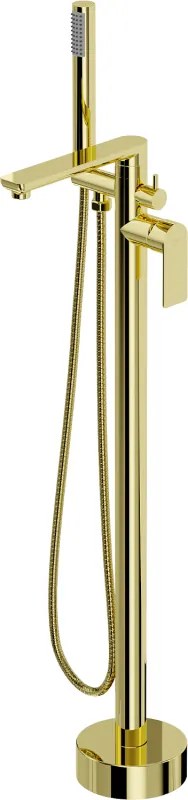 Mexen Leda samostatne stojaca vaňová batéria, zlatá - 75633-50