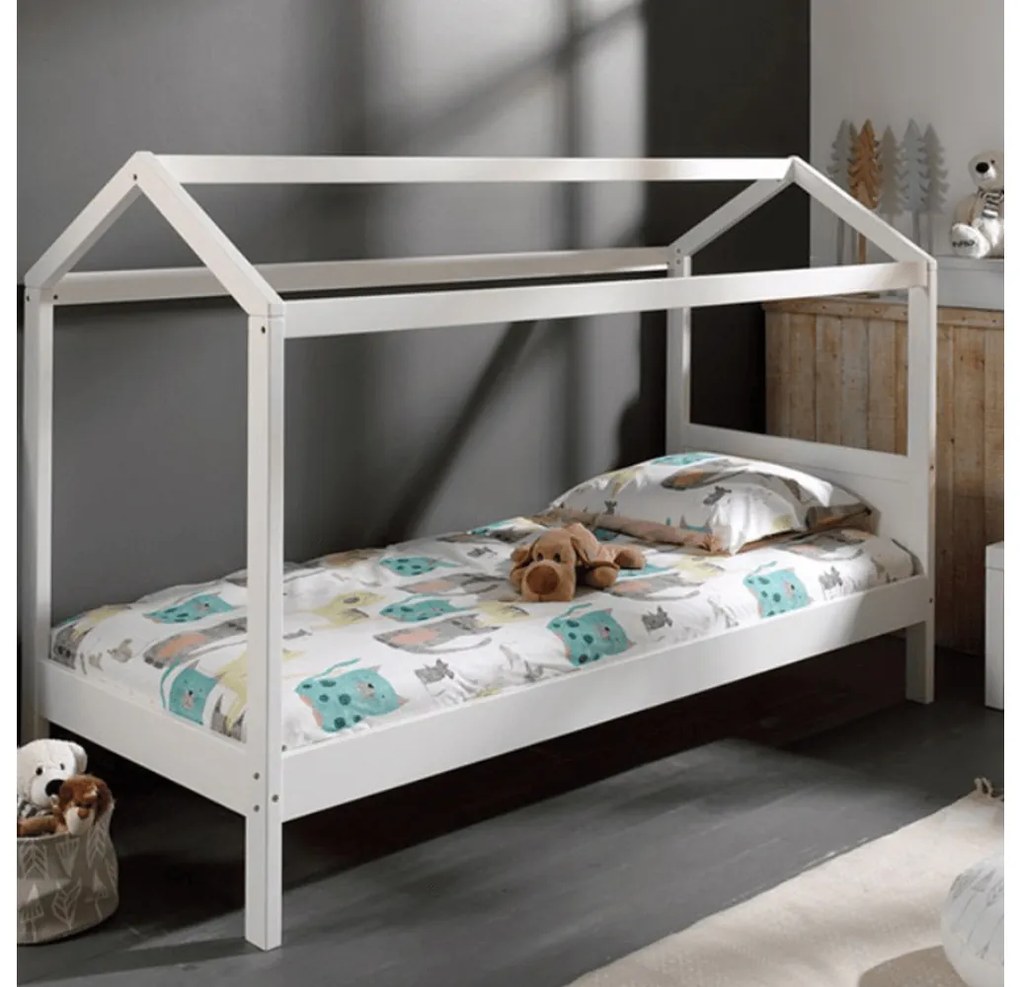 Jednolôžková posteľ 90 cm Impresionista (biela). Vlastná spoľahlivá doprava až k Vám domov. 1065352