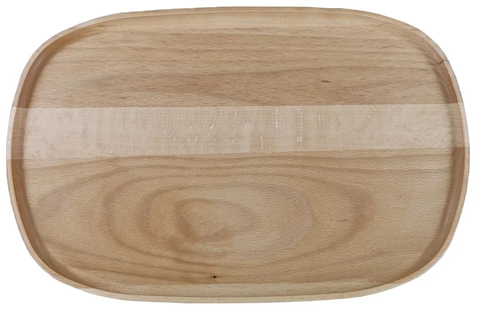 AMADEA Drevený podnos, masívne drevo, 31 cm