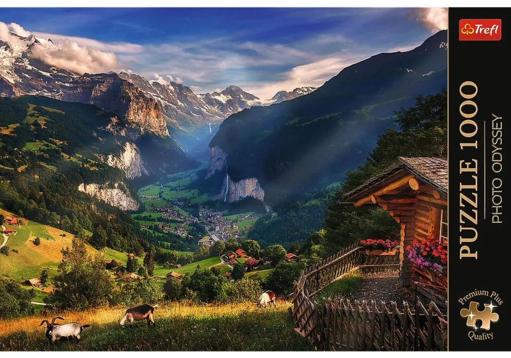Trefl Foto Odysea Údolie Lauterbrunnen Švajčiarsko 1000 dielov